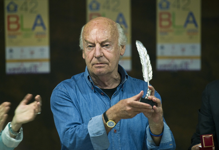 Eduardo Galeano, Bilbon. (Luis JAUREGIALTZO / ARGAZKI PRESS)