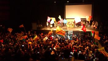 La CUP ha llenado eñ Teatre Musical de Barcelona esta tarde. (CUP)