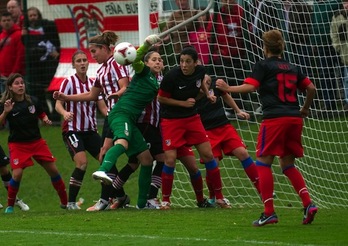 Athleticek ezin izan du Atleticoren aurka garaipena lortu. (Marisol RAMIREZ/ARGAZKI PRESS)