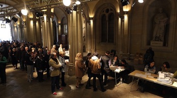 La alta participación ha marcado la jornada electoral. (Quique GARCÍA/AFP PHOTO)