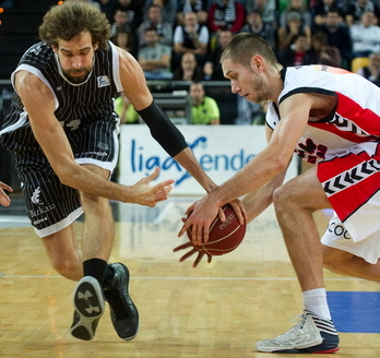 Partido entre el Lagun Aro y CAI Zaragoza. (ARGAZKI PRESS)