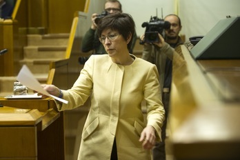 Beltrán de Heredia, el pasado 12 de abril, en el Parlamento de Gasteiz. (Juanan RUIZ/ARGAZKI PRESS)
