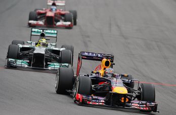 Vettel nagusitu da Brasilen. (Nelson ALMEIDA / AFP)