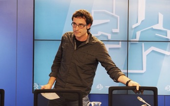 Julen Arzuaga ha comparecido en el Parlamento. (ARGAZKI PRESS)