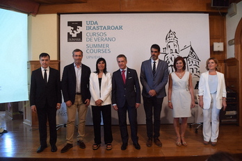 Inauguración de los Cursos de Verano de la EHU-UPV. (Jon URBE / ARGAZKI PRESS)