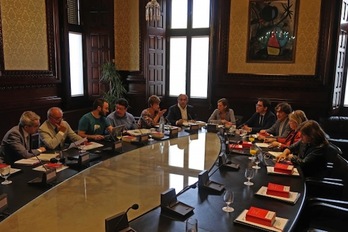 Reunión de la Mesa del Parlament, en una imagen de archivo. (PARLAMENT.CAT)