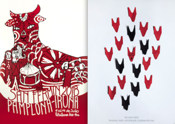 Los carteles número 1 y número 2.