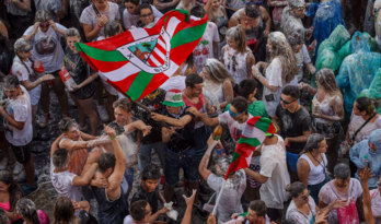 Txupinazo en el Arriaga. (Aritz LOIOLA / FOKU)