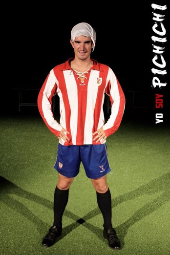 El actor Lander Otaola encarna a Pichichi. (@landerotaoa)