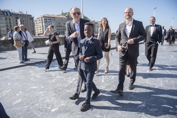 El director, Markus Schleinzer, junto a uno de los actores que interpretan a Angelo.    Juan Carlos RUIZ | FOKU