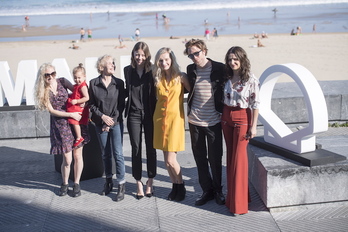 El equipo de ‘High Life’, el día de la presentación de la película. (Juan Carlos RUIZ/FOKU)