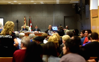 Sexta sesión del juicio por la muerte de Iñigo Cabacas, en la que ha declarado ‘Ugarteko’ como testigo. (Luis JAUREGIALTZO/FOKU)