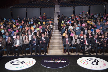 Acto final de Euskaraldia en el Kursaal donostiarra. (Juan Carlos RUIZ / FOKU)