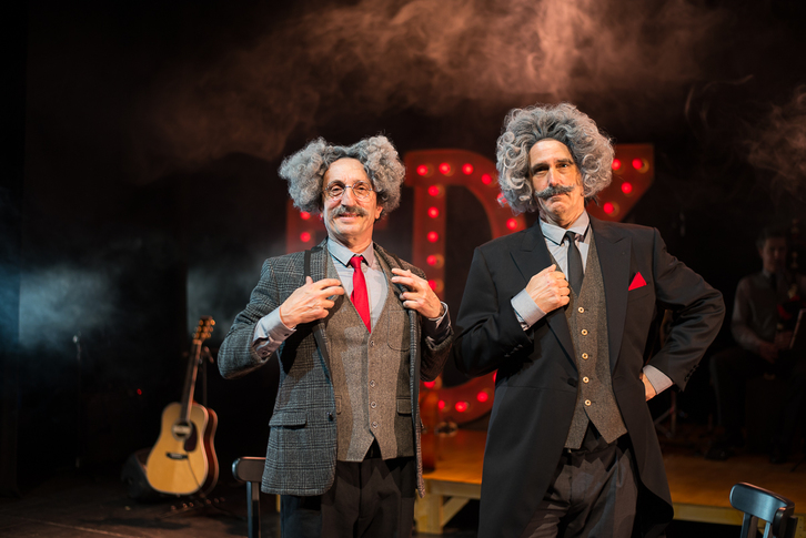 Patxo Telleria eta Mikel Martinez dira obraren aktore nagusiak. ©Tartean Teatroa 