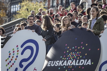 2020ko udazkenean egingo da Euskaraldiaren bigarren edizioa. (Aritz LOIOLA/FOKU)