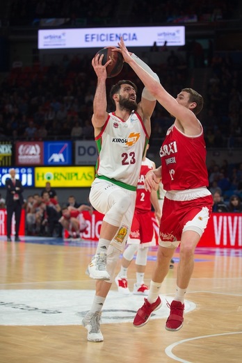 Shengelia ha resultado imparable en cuanto el juego del Baskonia ha empezado a carburar (A. BOUZO / ACB PHOTO)