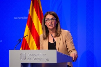 Meritxell Budó, portavoz del Govern. (GENERALITAT)