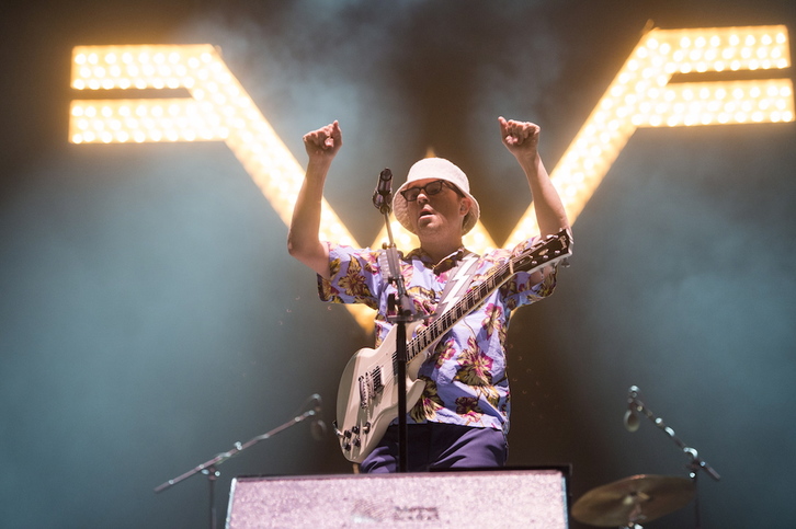 2019ko BBK Liven aritu ziren Weezer taldekoak BBK Live jaialdian. (Monika DEL VALLE / FOKU)