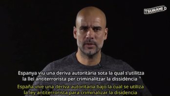 Fotograma del vídeo protagonizado por Pep Guardiola..