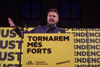 El candidato de ERC por Barcelona Gabriel Rufián. (@Esquerra_ERC)