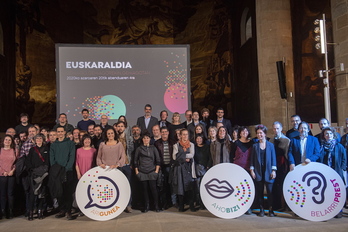 Euskaraldiaren 2. edizioaren aurkezpena Donostian. (Jon URBE/FOKU)