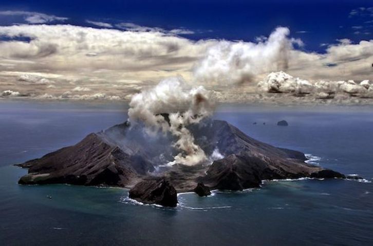 Zeladan Berriko Whakaari sumendia. (Torsten BLACKWOOD/AFP)