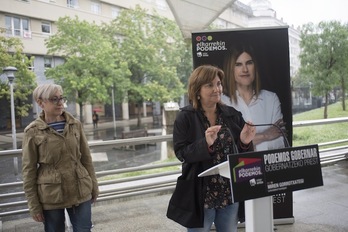 Pilar Garrido, pasa den astean Donostian eginiko ekitaldian. (Juan Carlos RUIZ / FOKU)