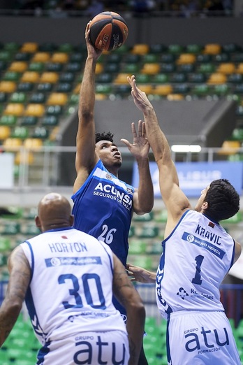 Jaime Echenique ha sido una de las más productivas armas del ataque de Gipuzkoa Basket. (B. B. HOJAS / ACB PHOTO)