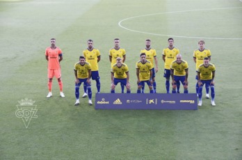 Once del Cádiz ante el Sevilla. (@Cadiz_CF)
