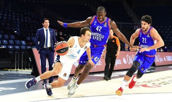 Kevin Pangos, el gran protagonista de la sorprendente victoria del Zenit de San Petersburgo ante Anadolu Efes. (EUROLEAGUE.NETO