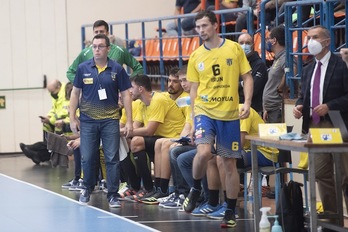 Jacobo Cuétara se ha lamentado de las lesiones (Gorka RUBIO / FOKU)