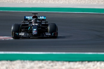Hamilton ha sido el más rápido en Portimao (Rafael MARCHANTE / AFP)
