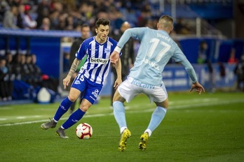 Ximo Navarro, en un partido anterior (Jaizki FONTANEDA / FOKU)