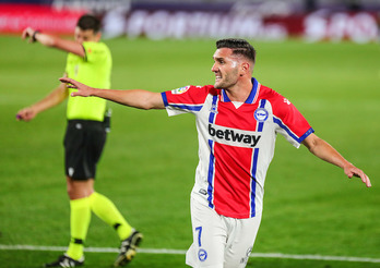Lucas ha marcado su primer gol de la temporada. (Carla CORTÉS/LOF)