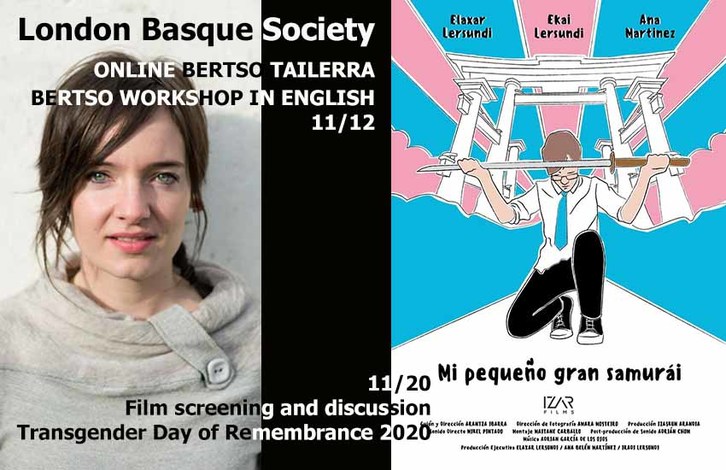 Londreseko Euskal Elkartearen azaroko programazioa