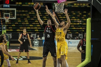 El aceptable debut de Huskic ha sido insuficiente para batir a UCAM Murcia. (Aritz LOIOLA / FOKU)