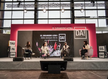 «Emakumearen presentzia musikaren industrian, covid-19aren garaian» mahaingurua. (Marisol RAMIREZ/FOKU)