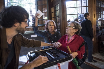 Referendum en Catalunya el 1 de octubre de 2017. (Jagoba MANTEROLA / FOKU)