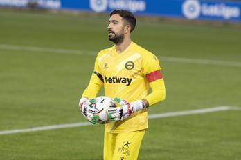Pacheco en un partido en Mendizorrotza. (Raul BOGAJO / FOKU)