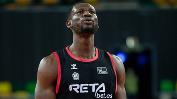 Kingsley Moses en un partido con el Bilbao Basket. (ACB)
