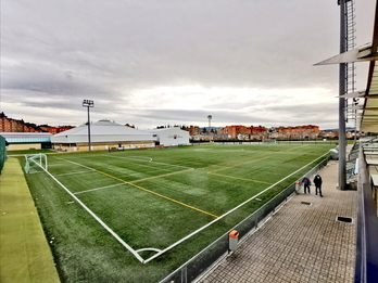 Instalaciones del equipo de fútbol San Juan del barrio iruindarra de Donibane. (@ADSanJuanDKE)