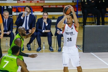 Soñado debut de John Jenkins, autor de 14 puntos, todos ellos en la segunda mitad. (A. PACHECO / ACB PHOTO)