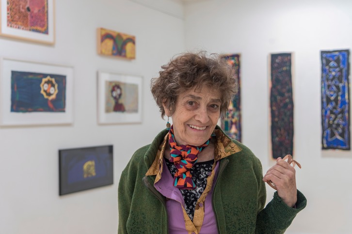 Marta Cardenas, Donostiako Ekain galerian, 2019an. (Andoni CANELLADA | FOKU)