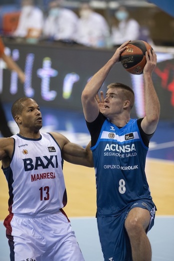 Dino Radoncic azken ordura arte markagailuari buelta ematen saiatu da, berandutxo izan bada ere. (Juan Carlos RUIZ / FOKU)