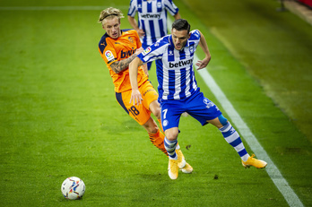 Lucas Pérez es duda para el encuentro de este próximo domingo en el Ramón de Carranza. (Jaizki FONTANEDA/FOKU)