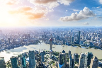 Panorámica aérea de Shangai. (GETTY IMAGES)