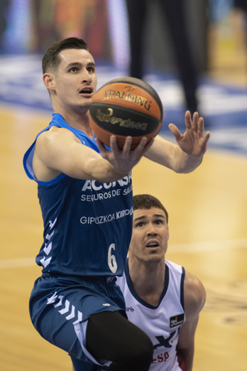 Span ha aportado 6 puntos en lña victoria del GBC en casa del Joventut. (Juan Carlos RUIZ/FOKU)