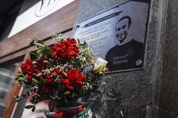 Homenaje a Iñigo Cabacas en el séptimo aniversario de su muerte. (Aritz LOIOLA/FOKU)