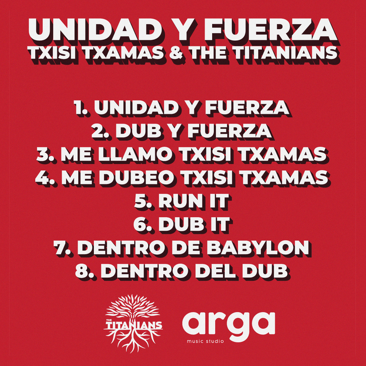 'The Titanians' taldearen 'Unidad y Fuerza' albumaren azala