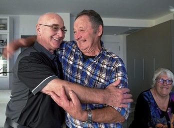 Imgaen de un reencuentro muy especial.